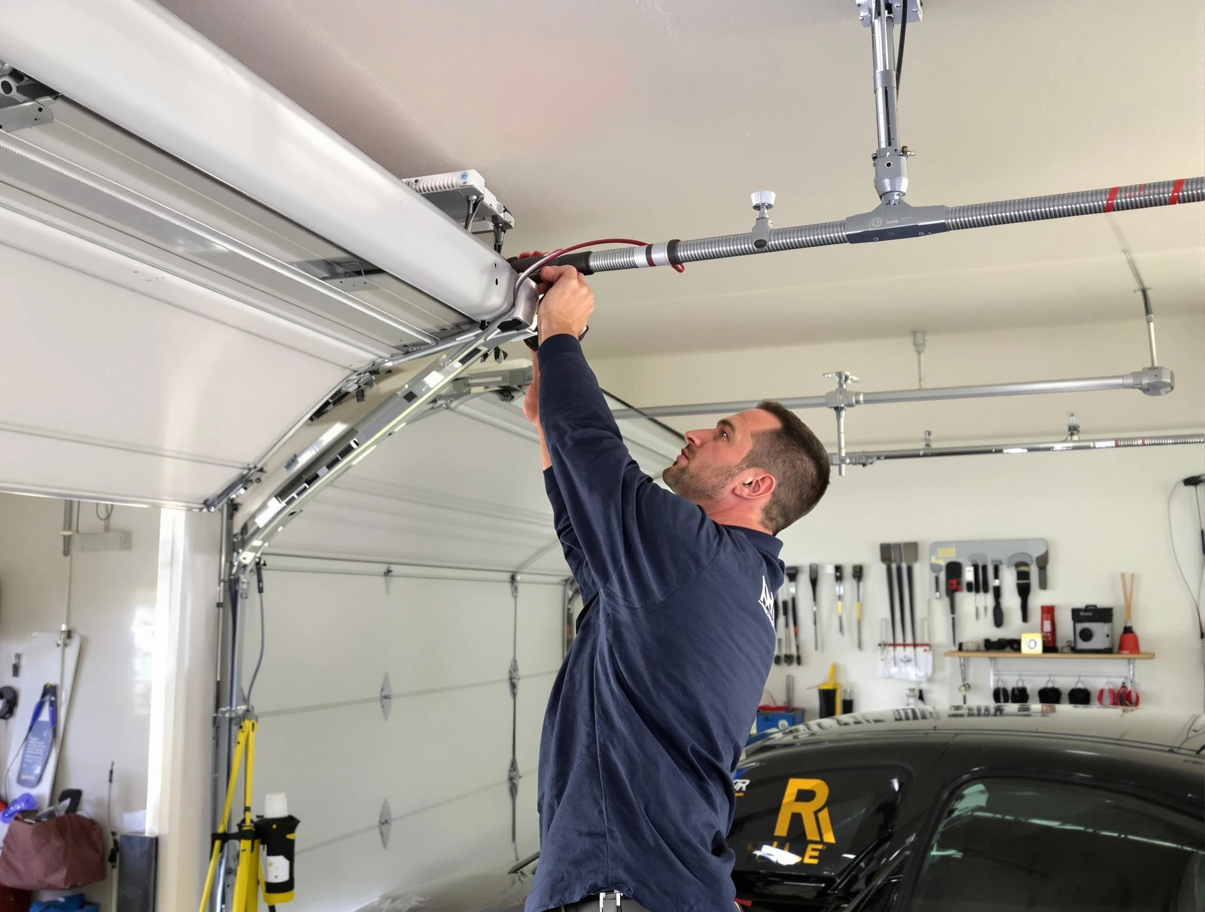 Cottondale Garage Door Repair technician performing garage door cable repair in Cottondale