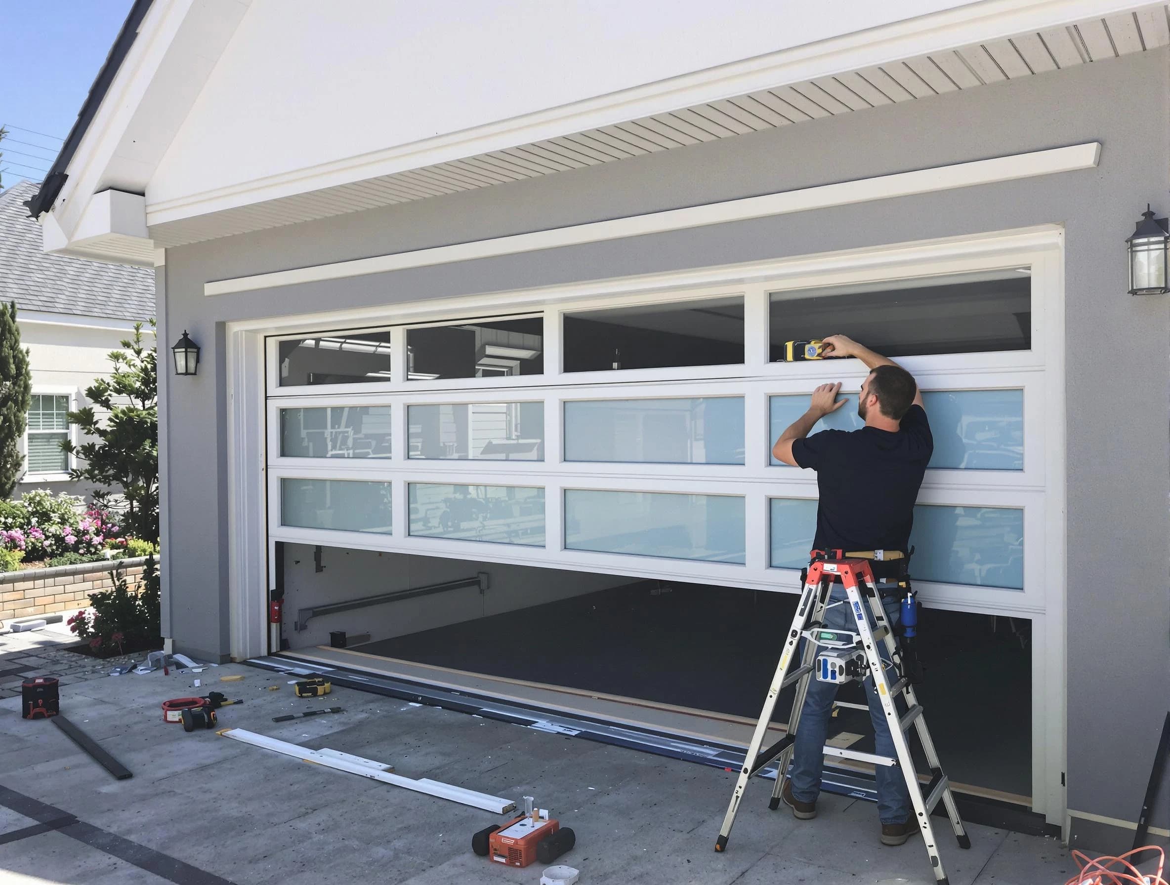 Cottondale Garage Door Repair team performing garage door replacement in Cottondale